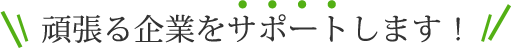 頑張る企業をサポートします！